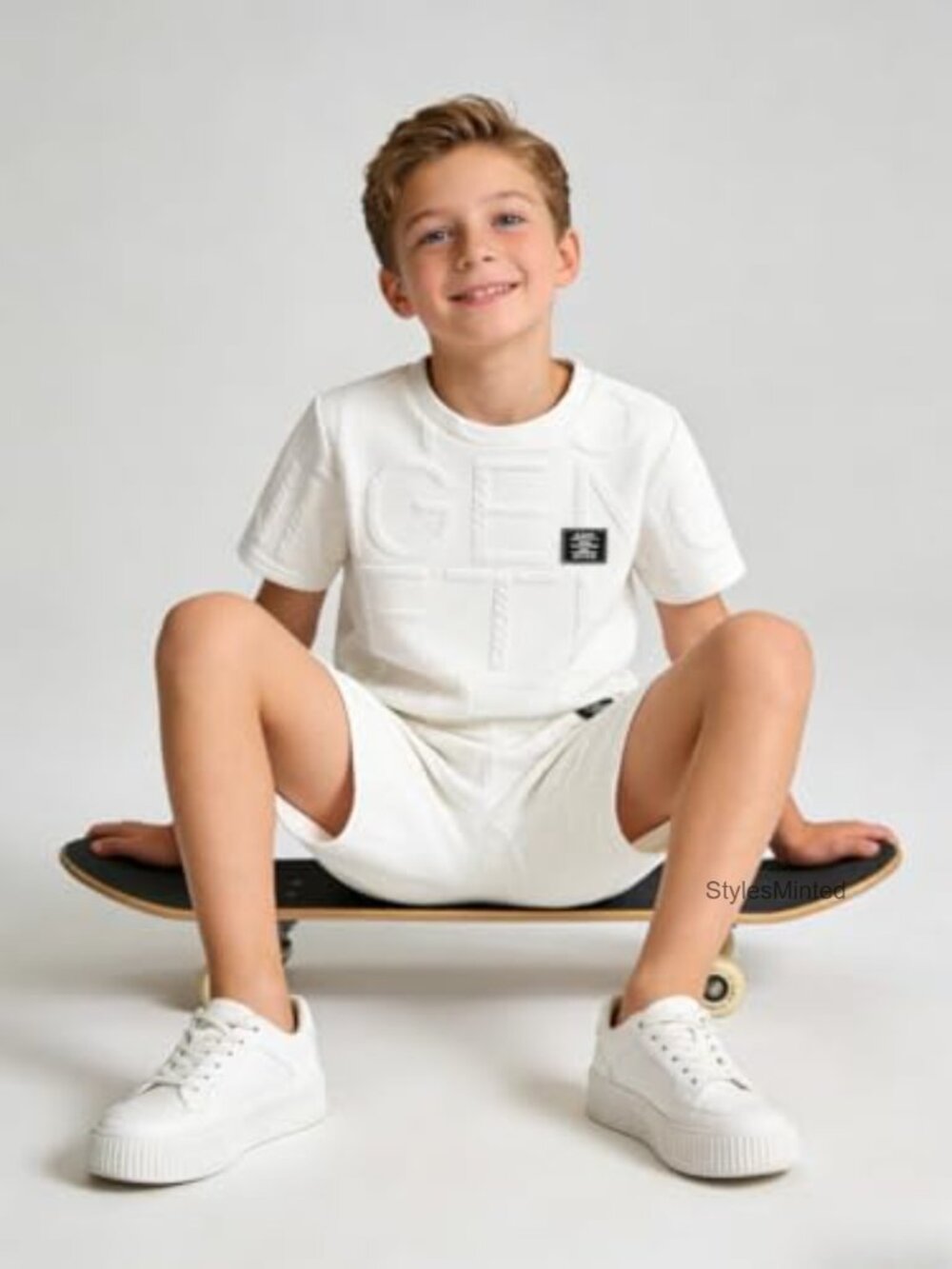2-Piece Boys Summer Outfit Set T-Shirt + Shorts 8-13 Years Casual Playwear - Picture 5 of 7